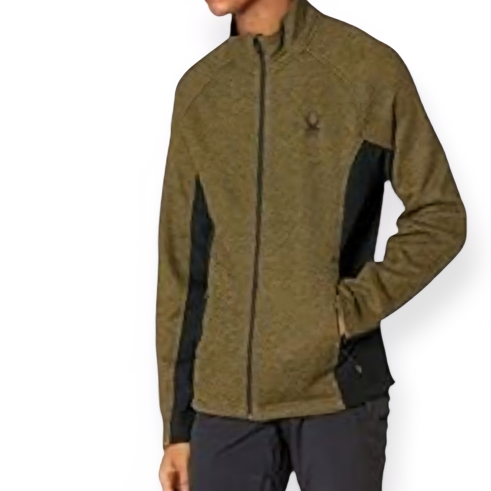 Spyder Men's Green and Black Performance Jacket